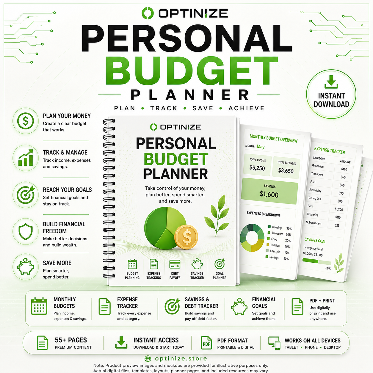 Personal Budget Planner | Digital Finance Planner