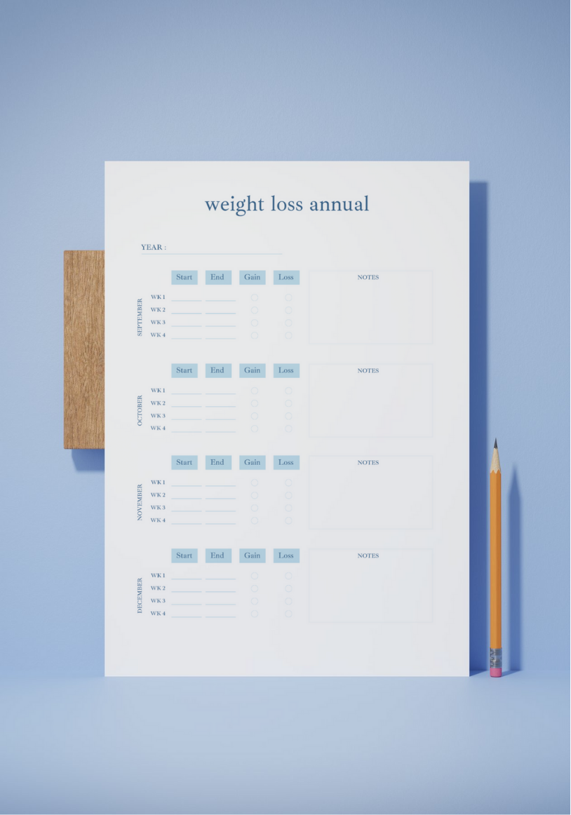 Weight loss planner PLR