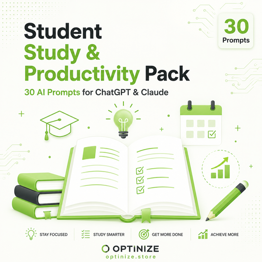 Student Study & Productivity Pack — ChatGPT & Claude Edition