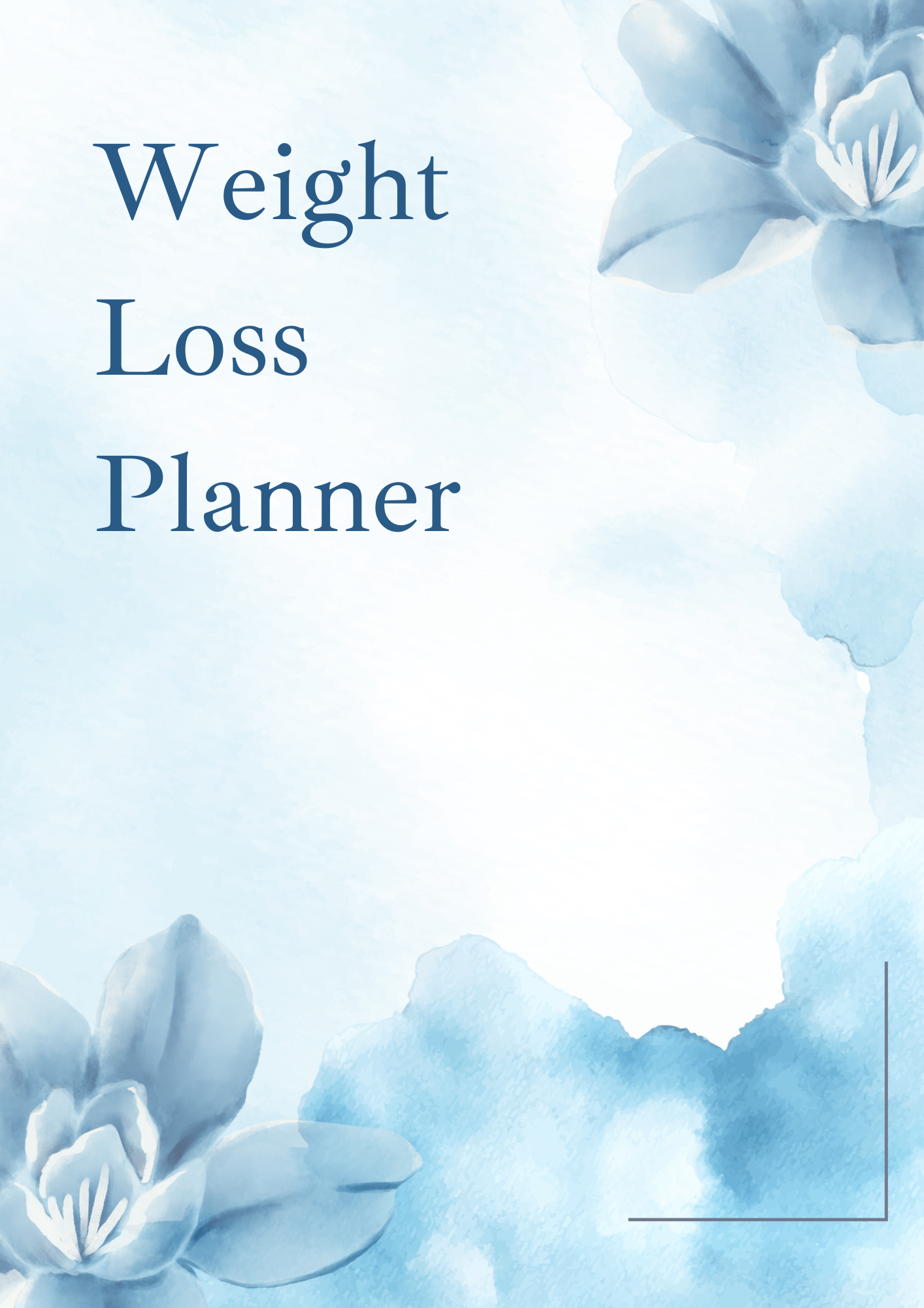 Weight loss planner PLR