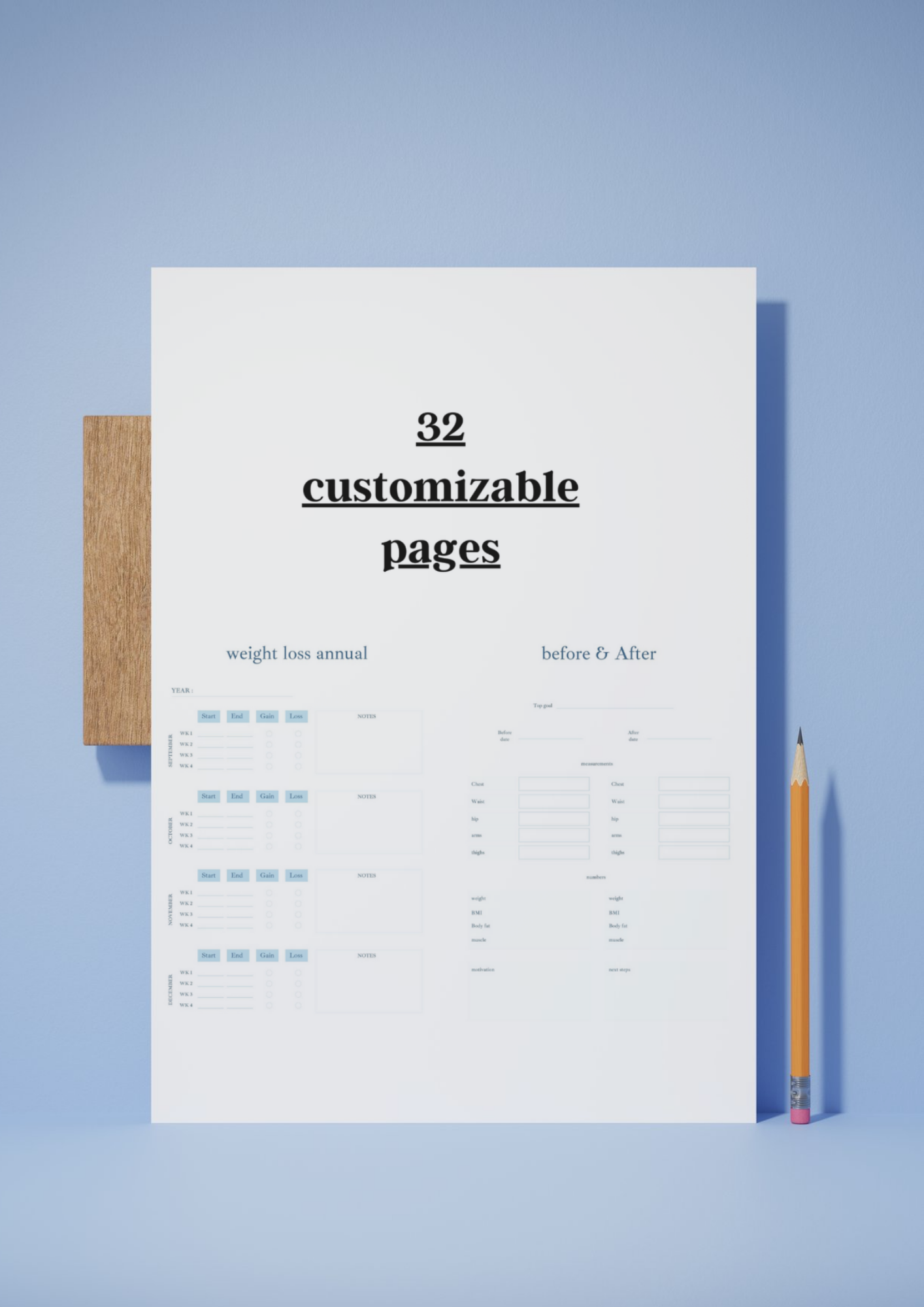 Weight loss planner PLR